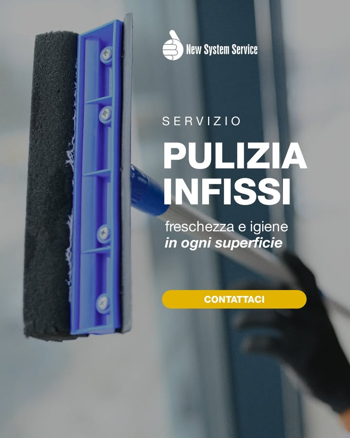 PULIZIA INFISSI PROFESSIONALE✨🪟
👉 Vetri opachi, aloni e polvere?
Con New System