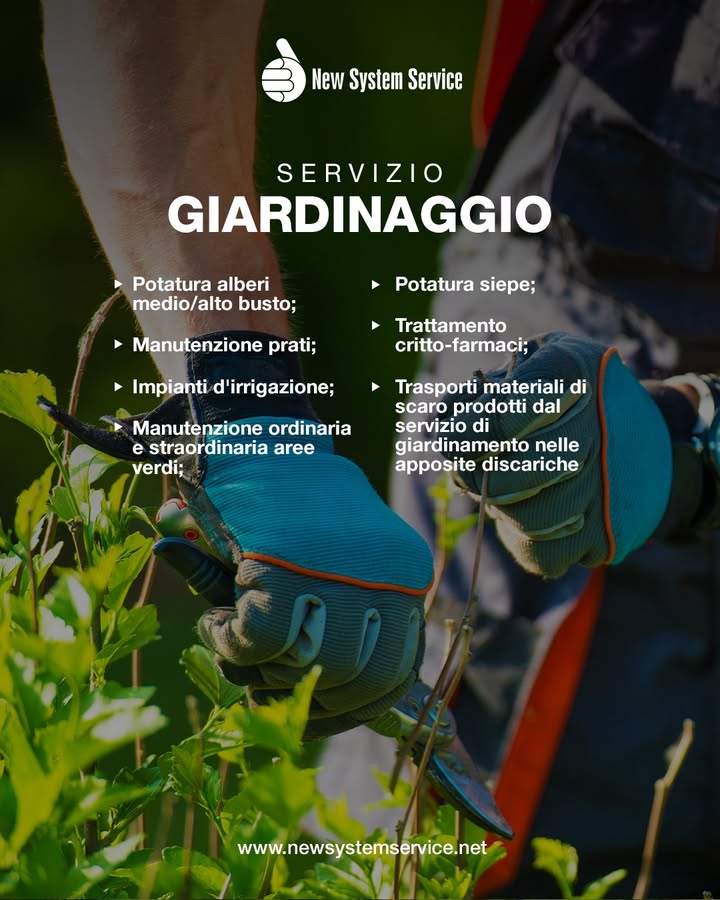 SERVIZIO DI GIARDINAGGIO PROFESSIONALE ✂️🌿
👉 Il tuo verde merita