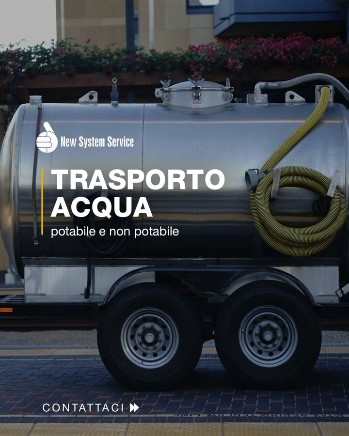 TRASPORTO ACQUA 🚛💧
👉 Quando l’acqua manca, serve una soluzione